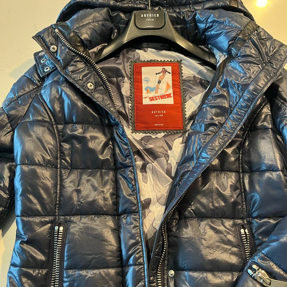 NEW Authier luxury ski puffer. never worn, on original hanger Chic,stylish,warm!